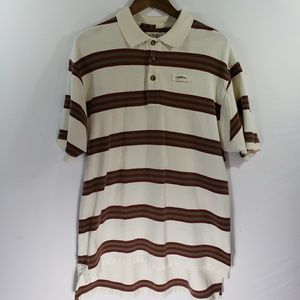 ORVIS Striped Polo Rugby Mens Large